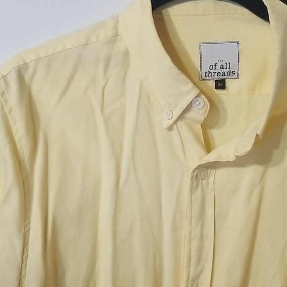 Yellow slim-fit medium button-up - Picture 2 of 4